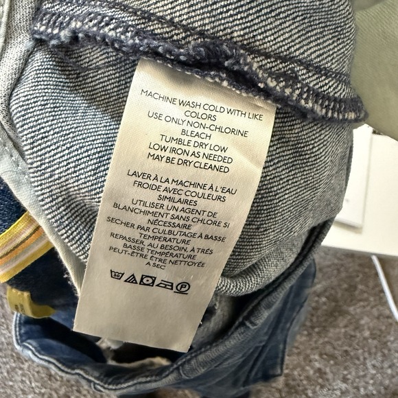 Maeve Anthropologie BOMBSHELL JEANS Women 31 Slim Straight High‎ Rise Blue 32054 - Picture 13 of 13